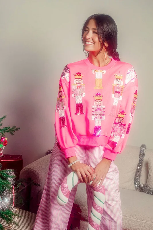 Shop the Hottest Deals!Neon Pink Scatter Nutcracker Sweatshirt