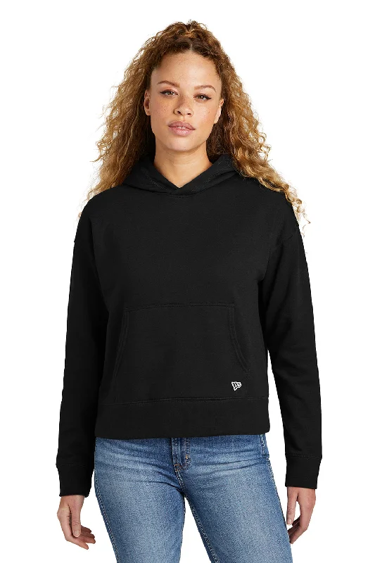 Unlock Huge Savings Now!New Era Womens Comeback Fleece Hooded Sweatshirt Hoodie - Black