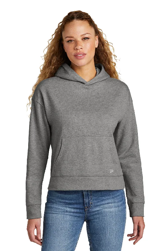 Bigger Savings, Better Shopping!New Era Womens Comeback Fleece Hooded Sweatshirt Hoodie - Heather Dark Grey