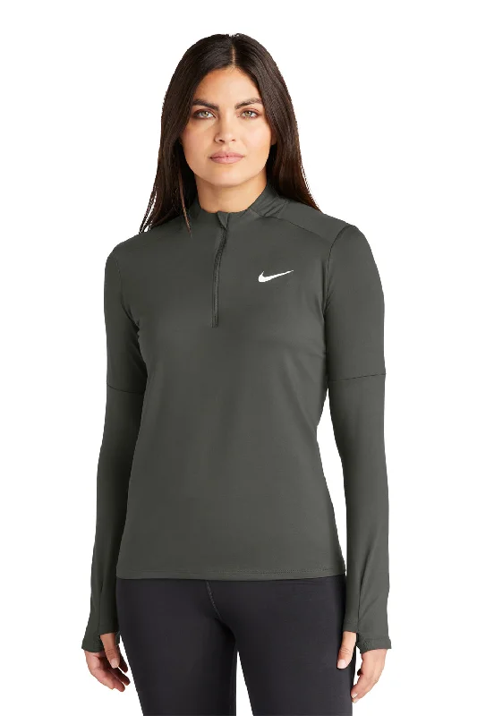 The Sale You’ve Been Waiting For!Nike Womens Element Dri-Fit Moisture Wicking 1/4 Zip Sweatshirt - Anthracite Grey