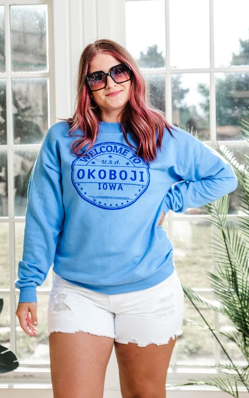 Get Ready to Save!Okoboji Sweatshirt - Blue**