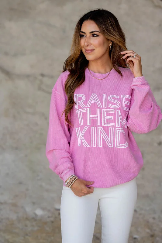 Time to Snag a Bargain!Raise Them Kind Ribbed Graphic Crewneck