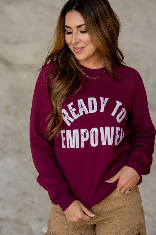 Instant Savings Await!Ready To Empower Graphic Crewneck