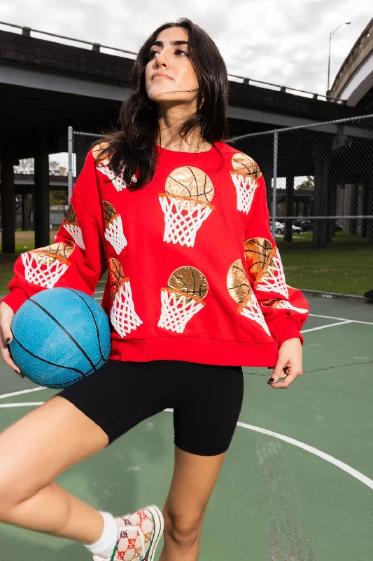 Your Dream Deal is Here!Red Basketball Hoop Sweatshirt