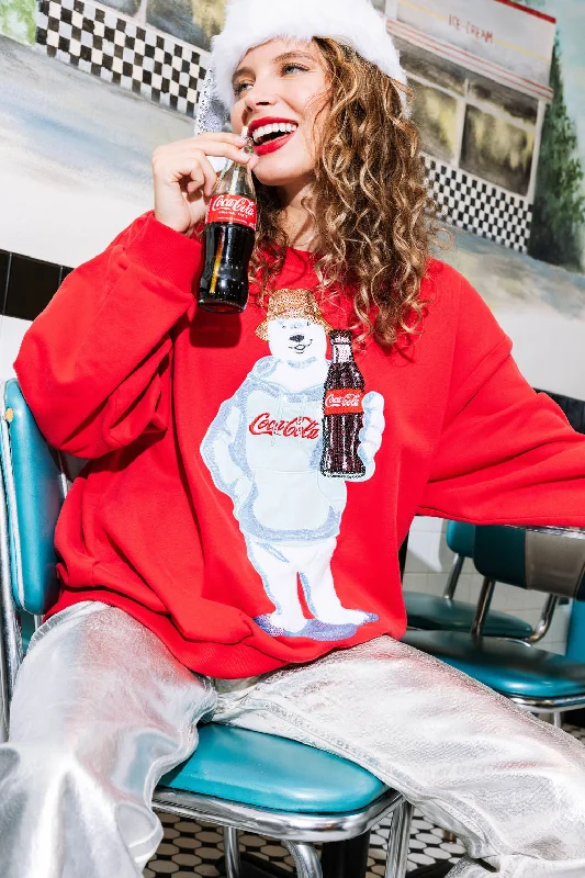 Lowest Prices Guaranteed!Red Coca-Cola® Polar Bear Sweatshirt