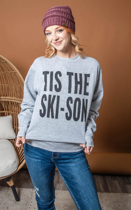 New Discounts Just Dropped!Tis the Ski-Son Crewneck Sweatshirt**