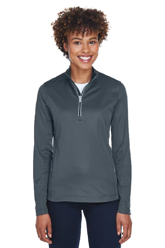 Today’s Deals, Tomorrow’s Regrets!UltraClub Womens Cool & Dry Moisture Wicking 1/4 Zip Sweatshirt - Charcoal Grey