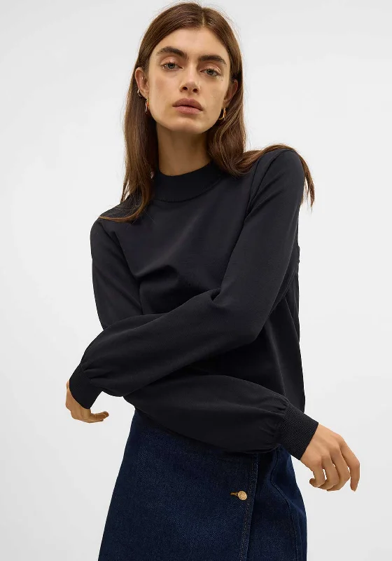 Huge Price Cuts Await!Vero Moda Mercury High Neck Sweater, Black