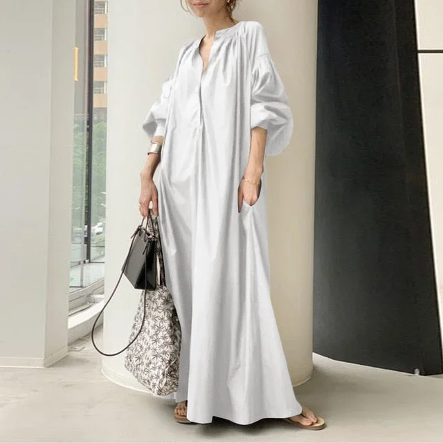 Find the Best Deals Here!Amy Fashion - Casual Lantern Sleeve Vestidos Dress