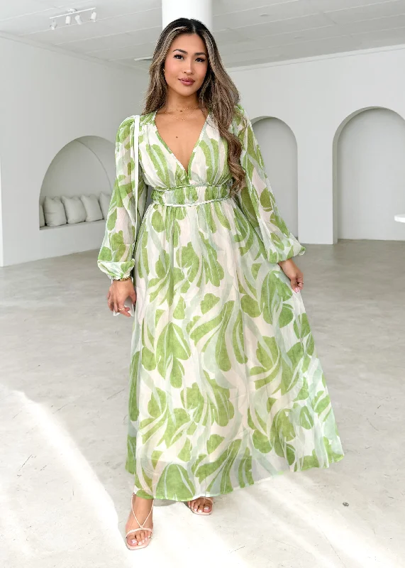 Flash Sale – Act Fast!Dresdor Maxi Dress - Green Splash