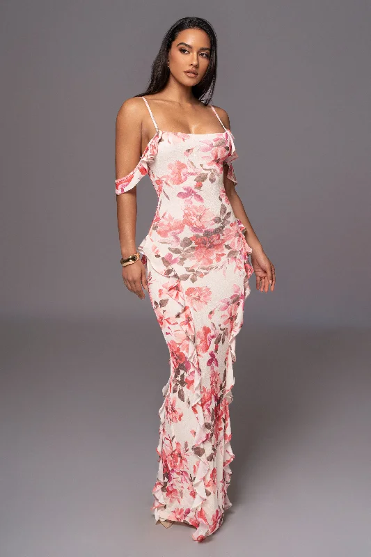 Exclusive Offers You’ll Love!Ivory Floral Maude Maxi Dress