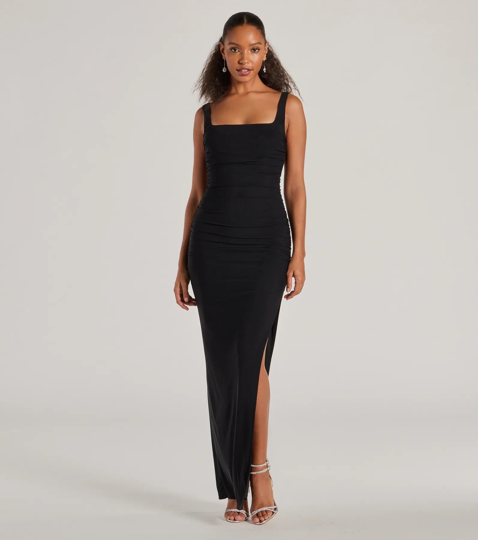 Don't Miss Out!Layne Square Neck Slim Mesh Formal Dress