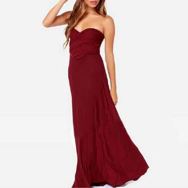 Everything Must Go!Amy Fashion - Long Party Multiway Convertible Infinity Robe Dress