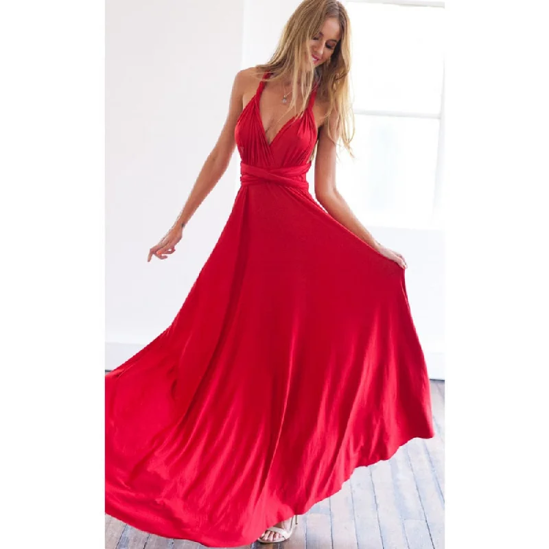 Instant Savings Await!Amy Fashion - Bandage Party Bridesmaids Infinity Robe Maxi Dress