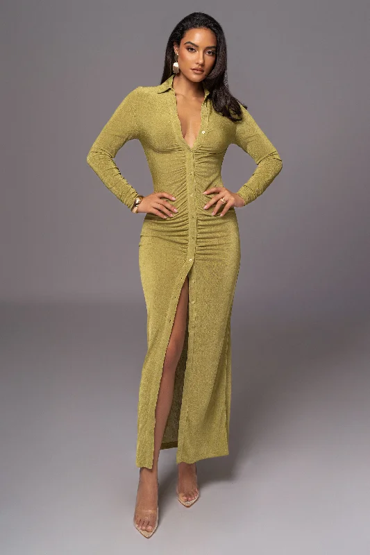 Price Drops You’ll Love!Moss Zahra Button Front Maxi Dress