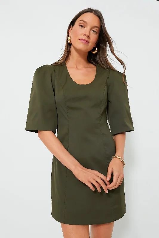 Hurry, Sale Ends Soon!Olive Twill Ariella Dress