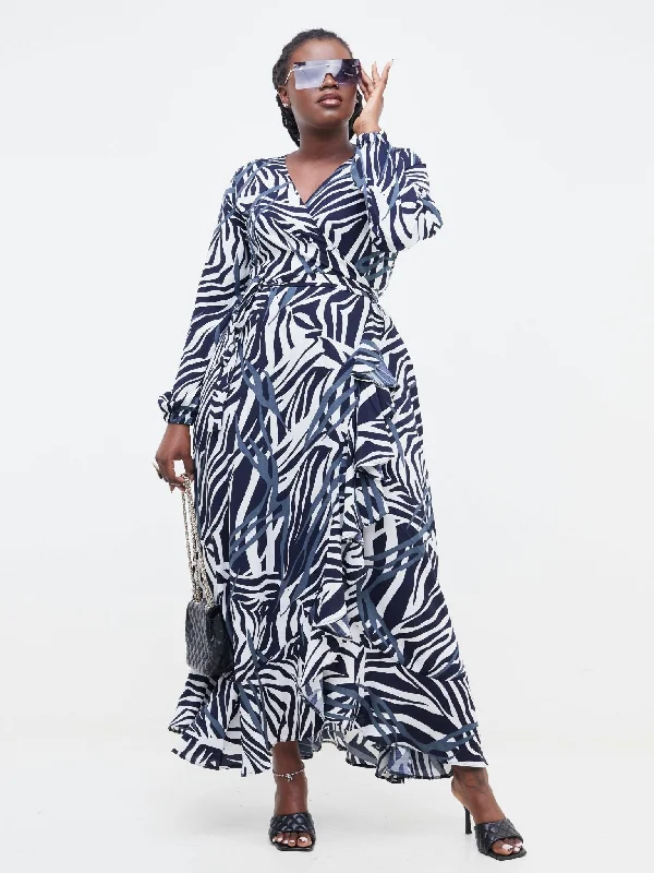 Act Fast – Limited Time Savings!Maxi Wrap Dress - Black