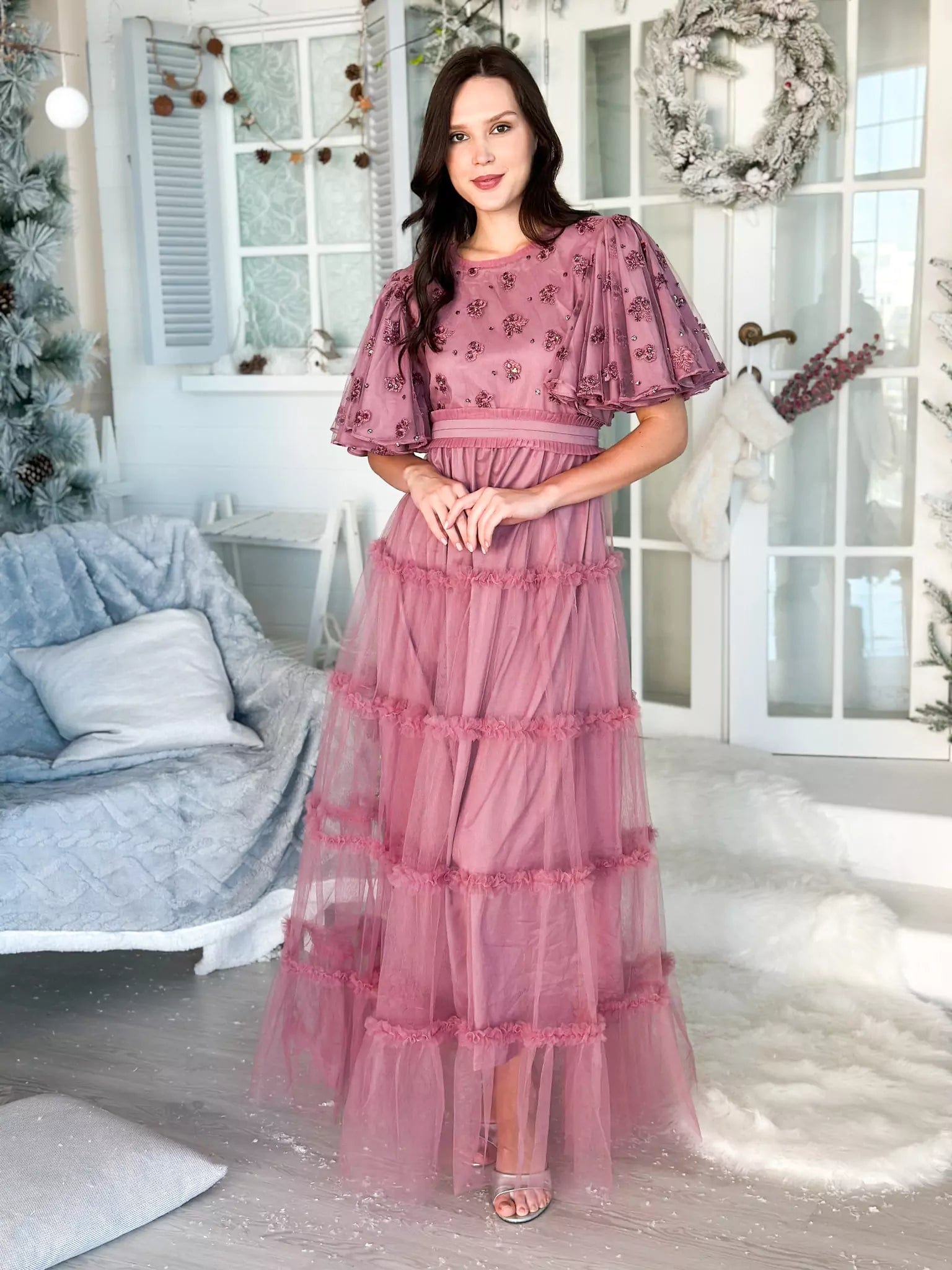 Don’t Wait – Deals Won’t Last!Stella Frill Maxi Dress - Mauve