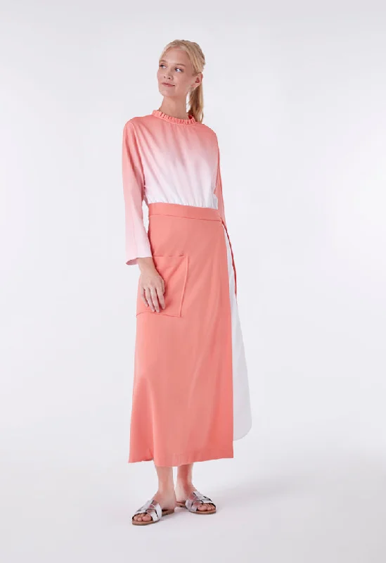 Save More Than Ever!Half Wrap Knitted Skirt