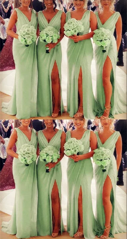 Best Offers of the Month!Beautiful sage green bridesmaid dresses prom gown   cg18256