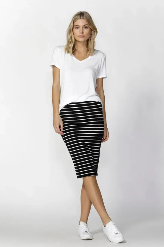 Today Only – Don’t Miss It!BETTY BASICS - Alicia stripe midi skirt! 8