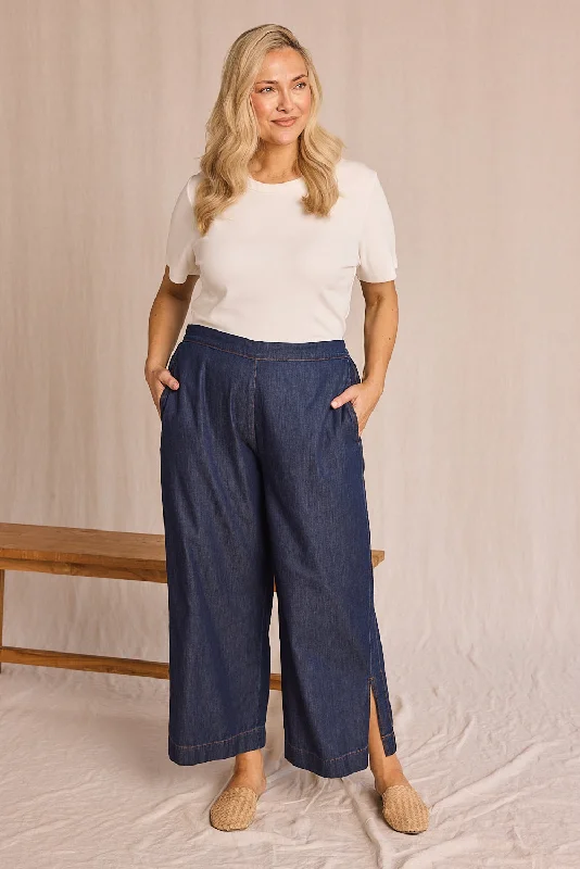 Don't Miss Out!Camille Chambray Pant in Dark Wash