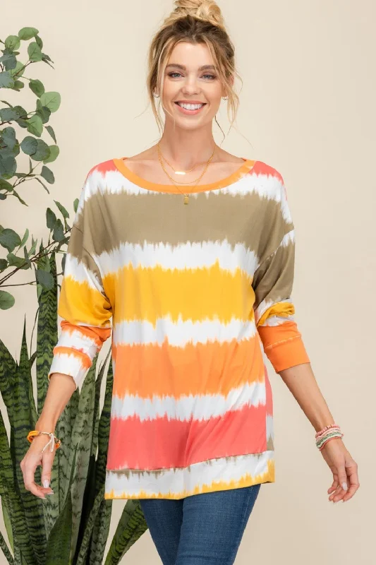 Get More, Spend Less – Shop Now!Celeste Full Size Striped Long Sleeve T-Shirt