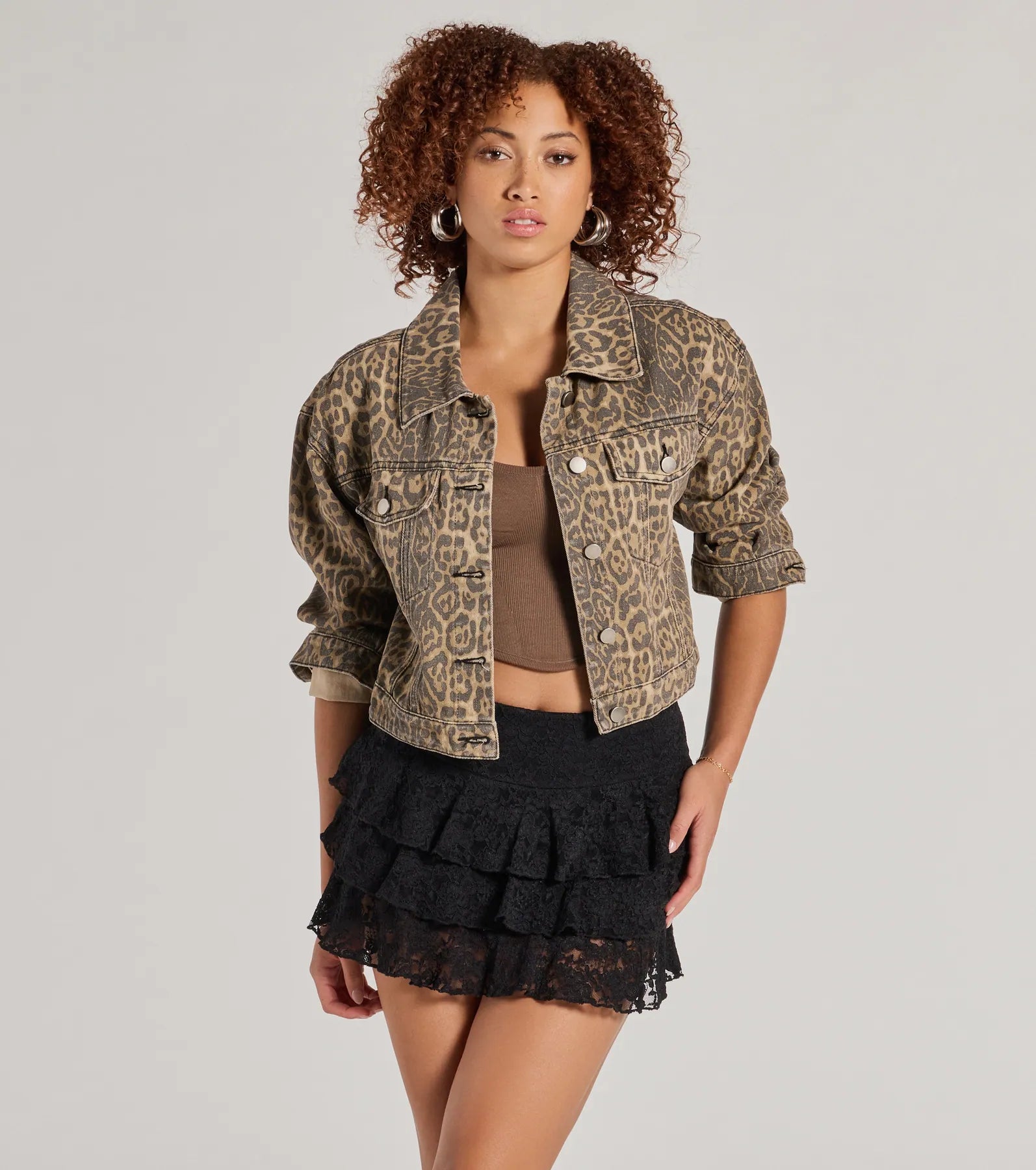 Mega Sale Happening Now!Charming Allure Drop Waist Tiered Lace Skort