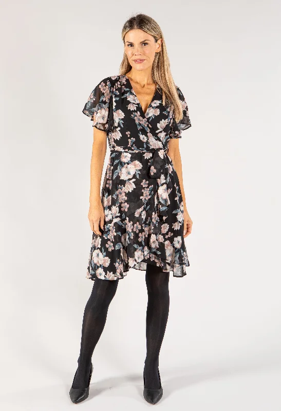 Savings You Can’t Ignore!Floral Wrap Dress
