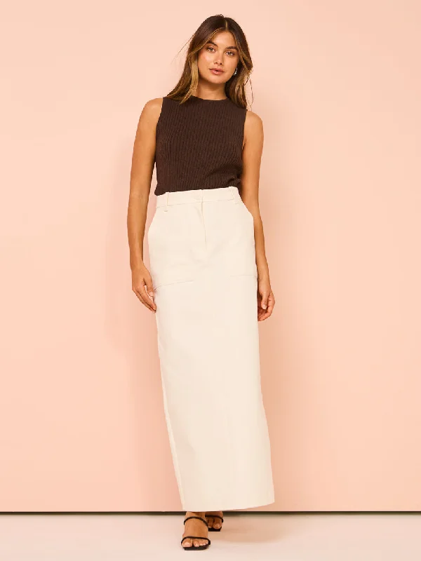 Your Discount is Waiting!Friends with Frank The Claudia Cargo Skirt in Ecru