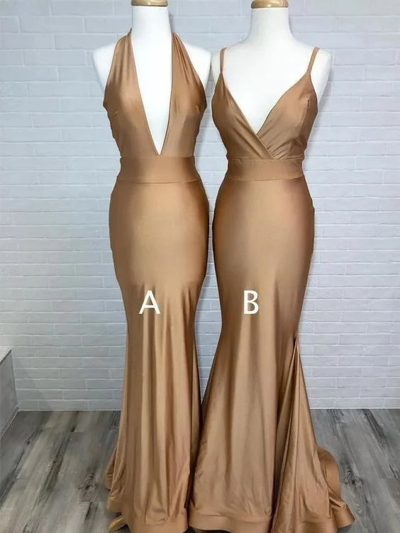 Hurry! While Supplies Last!Gold Bridesmaid Dresses, Gold Prom Dress, Bodycon Tight Prom Dress   cg15833