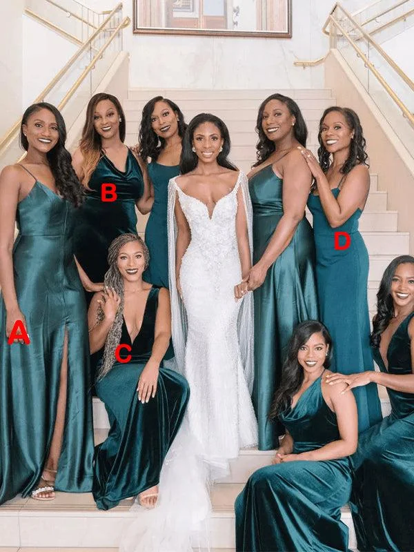 Seasonal Sale – Shop Now!Mismatched Popular New Simple Plus Size Modest Long Formal Bridesmaid Dresses BD206