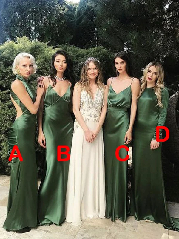 Unmissable Offers Await!Mismatched Simple Cheap Mermaid Most Popular Bridesmaid Dresses BD172