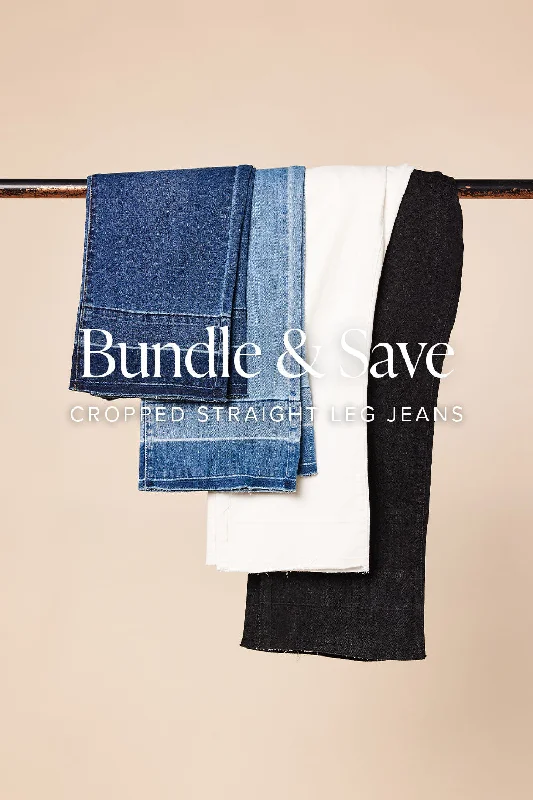 Best Price of the Season!The Cropped Straight Leg Jean Bundle