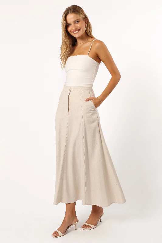 Shop Today, Save Tomorrow!Odetta Maxi Skirt - Oatmeal