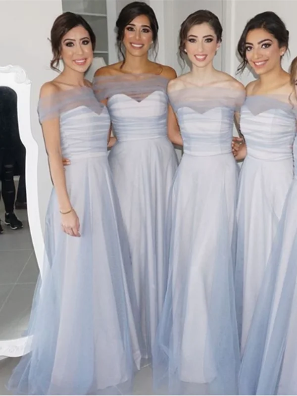 Exclusive Offers You’ll Love!Off Shoulder Fancy Bridesmaid Dresses, Modest 2020 Long Bridesmaid Dresses