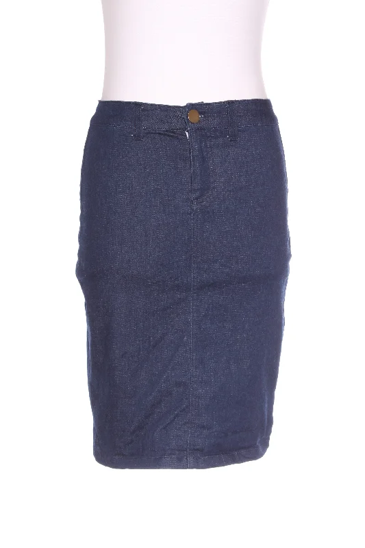 Unlock Huge Savings Now!PQ - Corset lace back denim skirt! 8-10