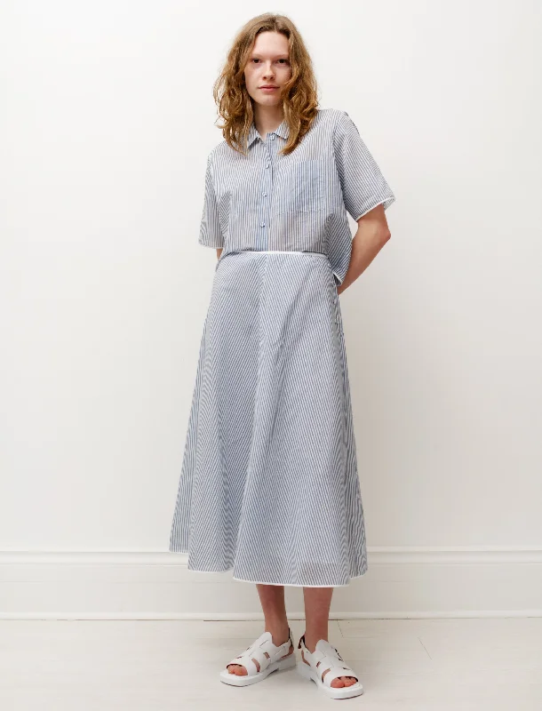 Don’t Wait – Shop Today!Bias Skirt Organza Blue/White Stripes