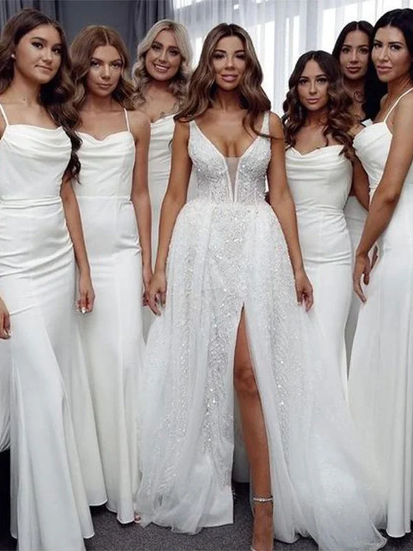 Crazy Discounts Inside!Simple New Modest Popular Plus Size Elegant Long Formal Bridesmaid Dresses BD226