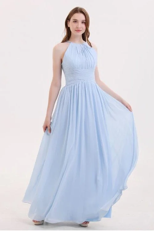 Great Deals, Just for You!Sky-blue Wedding Guset Dress for Adult Chiffon Party Gown