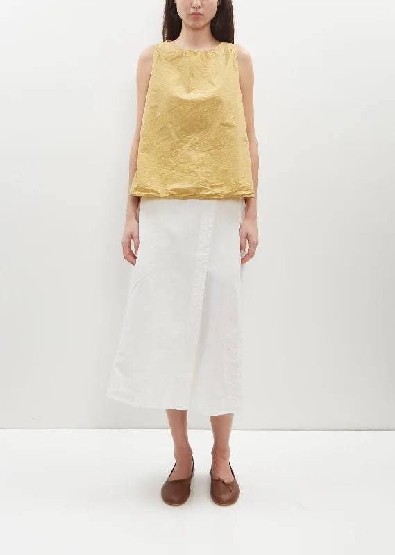 Amazing Prices You Can’t Resist!Wrap Cotton Canvas Skirt — Milk