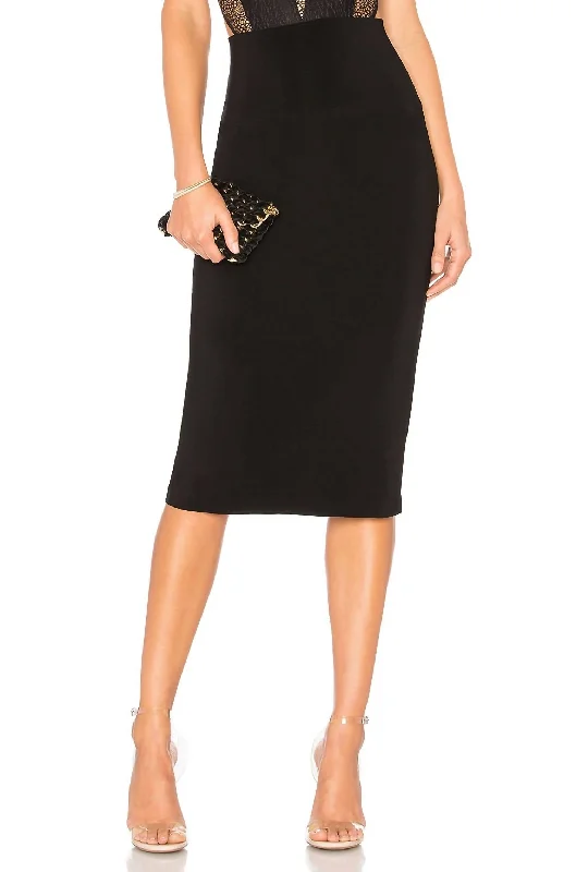 Your Shopping Wish, Our Discount Command!Straight Skirt In Black