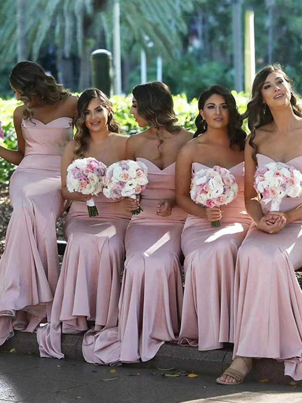 Best Deals Just for You!Strapless Popular Wedding Guest Dresses, Mermaid Bridal Bridesmaid Dresses, Long Prom Dresses