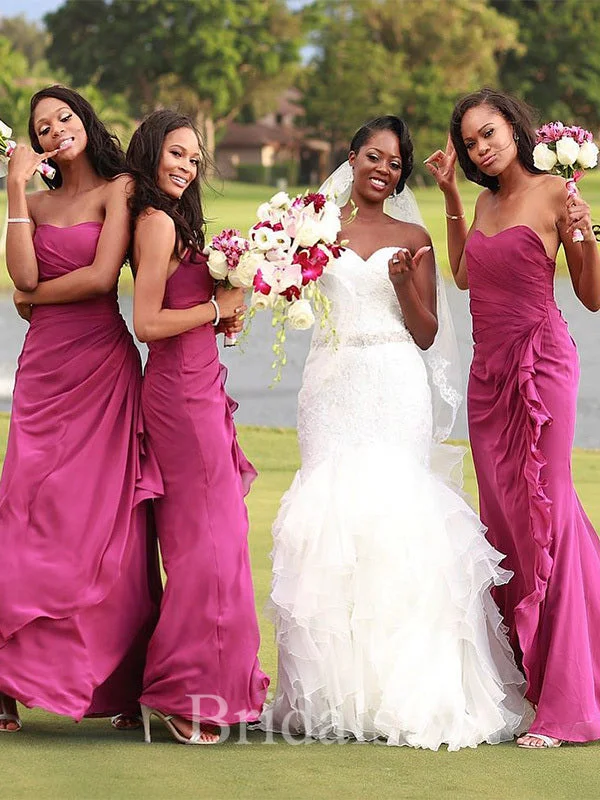 Sale Alert – Get Ready to Shop!Strapless Unique Design Mermaid Elegant Long Formal Bridesmaid Dresses BD167