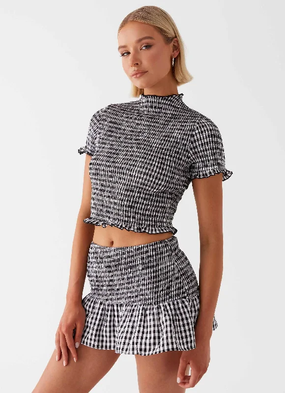 Your Exclusive Offer Awaits!Sweetest Pie Mini Skirt - Black
