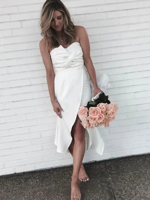 Exclusive Deals Just for You!Sweetheart Slit Bridesmaid Dresses, Fancy Wedding Bridesmaid Dresses
