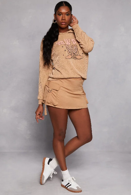 Time to Snag a Bargain!Iris Tabbed Cargo Pocket Mini Skort