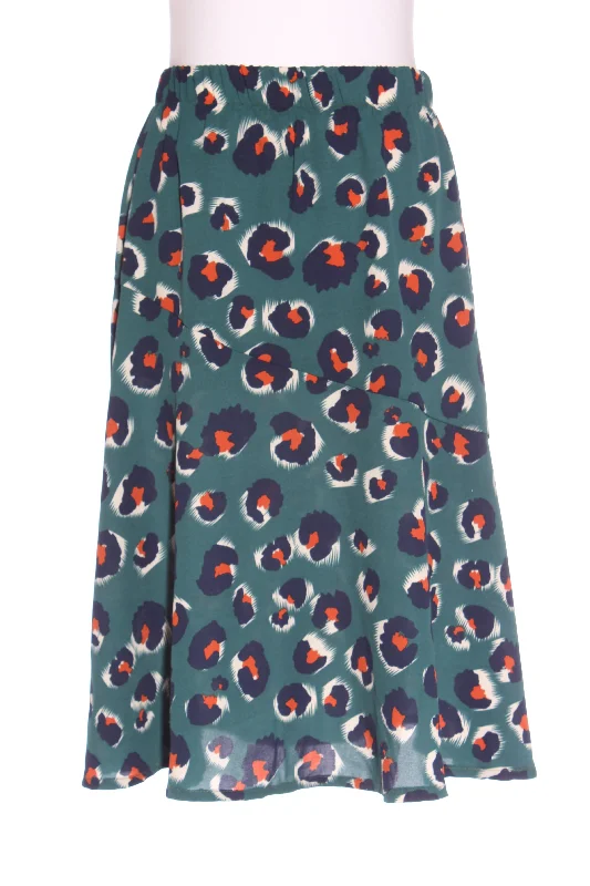 Limited Stock Available!WHITE CHALK (NZ) Green leopard print skirt! 10