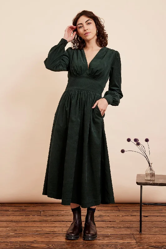 Don’t Wait – Shop Today!Amara Needlecord Sycamore Green Dress