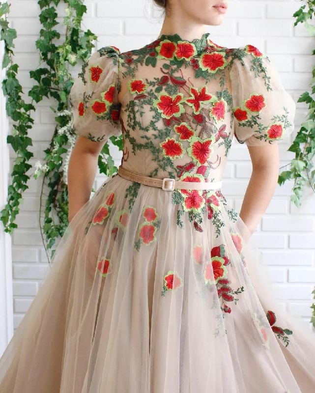 Limited-Time Price Drop!Anna Mesmerizing Floral Gown